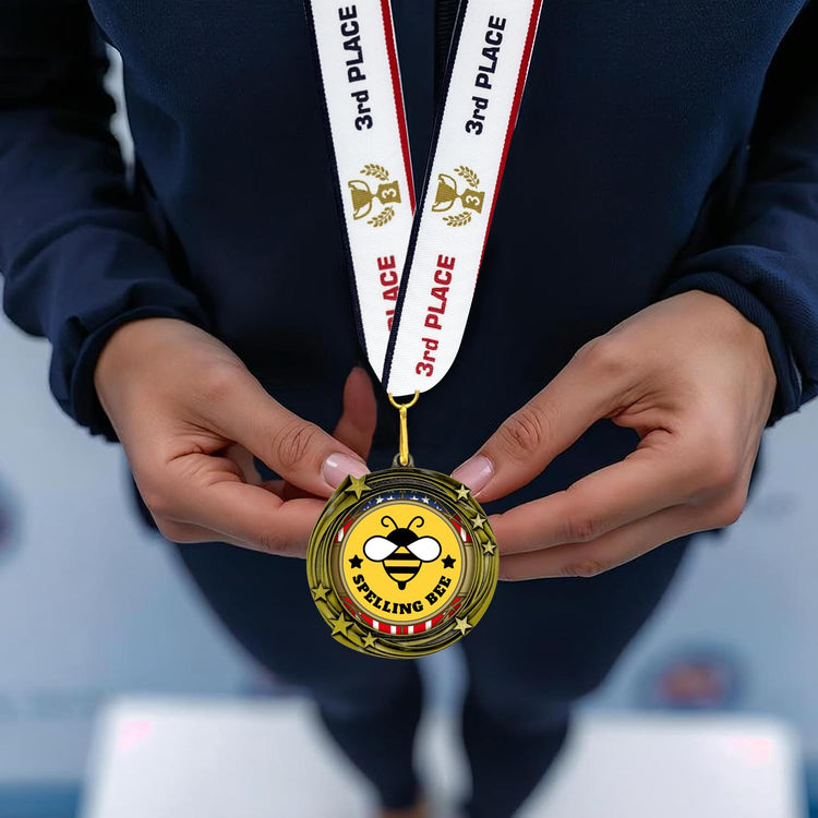 All Quality Stars Design Spelling Bee Medal - 1st, 2nd, 3rd Place