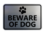 Classic Framed Beware of Dog Sign