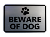 Classic Framed Beware of Dog Sign
