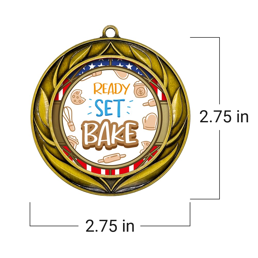 All Quality Wreath Ready set Bake Medal | Competition | High Quality Metal Medal - 1st, 2nd, 3rd Place
