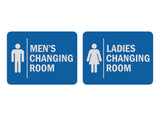 Signs ByLITA Classic Framed Men's Changing Room and Ladies Changing Room 2 PACK Wall or Door Sign