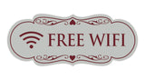 Designer Free Wifi Sign