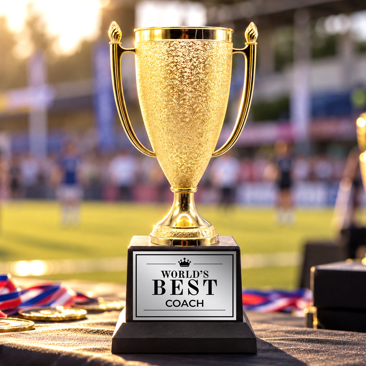 All Quality World's Best Cup Trophy, Custom Engraved Gold Cup — Personalized World's Best Gift for Any Title: Boss, Teacher, Coach & More