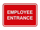 Classic Framed Employee Entrance Sign