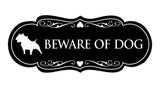 Designer Beware of Dog Sign