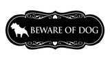 Designer Beware of Dog Sign
