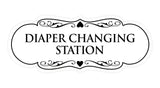 Designer Diaper Changing Station Sign