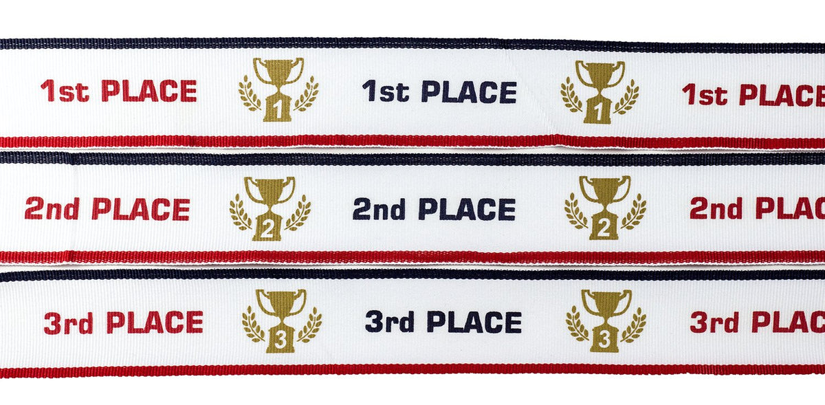 1st 2nd 3rd Place Cup Star Award Medals - 3 Piece Set (Gold, Silver, Bronze) Includes Ribbon