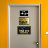 Signs ByLITA Classic Framed Do Not Touch The Glass Wall or Door Sign