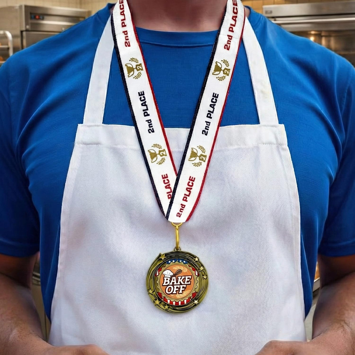 All Quality Stars Design Bake Off Medal | Competition Metal Medal - 1st, 2nd, 3rd Place
