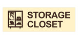 Basic Storage Closet Wall or Door Sign