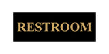 Basic Restroom Wall or Door Sign