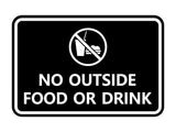 Classic Framed No outside food or drink Sign