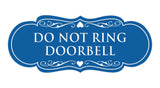 Designer Do Not Ring Doorbell Sign