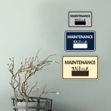 Classic Framed Maintenance Wall or Door Sign