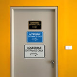 Signs ByLITA Classic Framed Accessible Entrance Only Wall or Door Sign