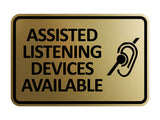 Signs ByLITA Classic Framed Assisted Listening Devices Available Wall or Door Sign