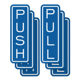 Signs ByLITA Classic Vertical Push Pull Self-Adhesive Door Sign for Businesses, Shops, Restaurants, Hotels and more (3 Pack) Wall or Door Sign