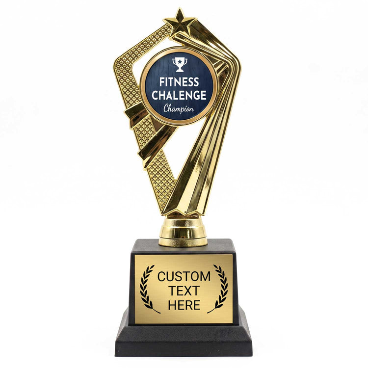 Fitness Challenge Trophy Awards (Step, Personal Best, Champion) - Engraved