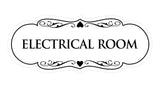 Designer Electrical Room Sign