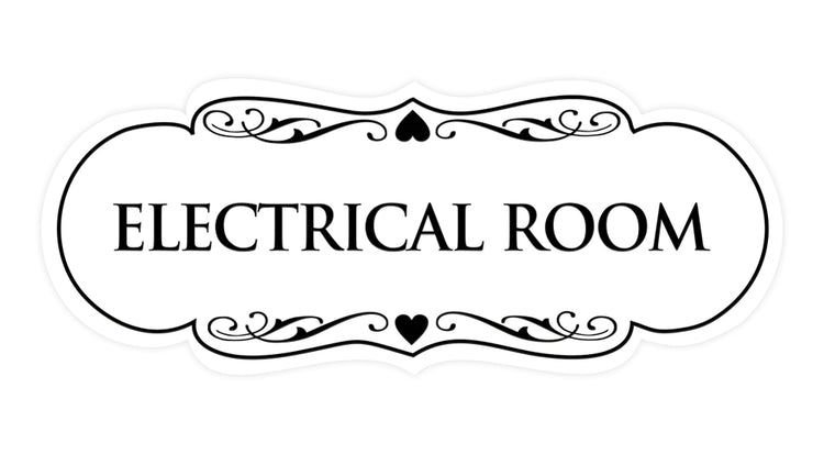Designer Electrical Room Sign