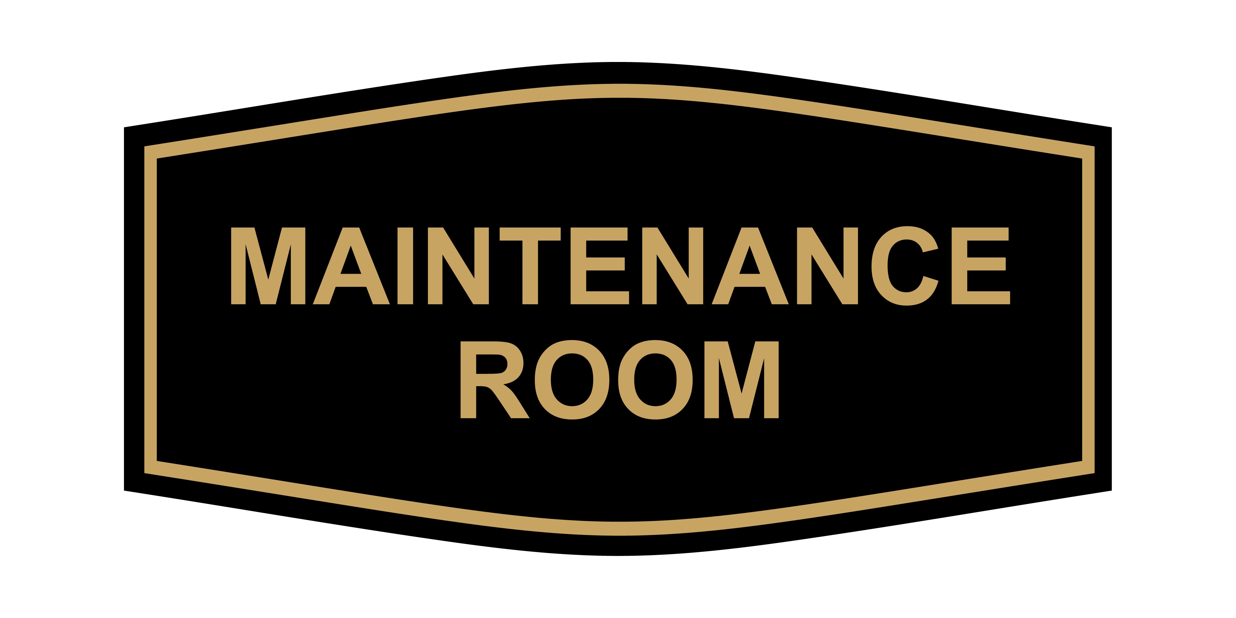 Fancy Room Sign Fancy Maintenance Room Wall or Door Sign – Pacific Sign and Stamp