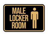 Classic Framed Male Locker Room Wall or Door Sign