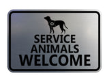 Signs ByLITA Classic Framed Service Animals Welcome Wall or Door Sign