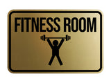 Classic Framed Fitness Room Wall or Door Sign