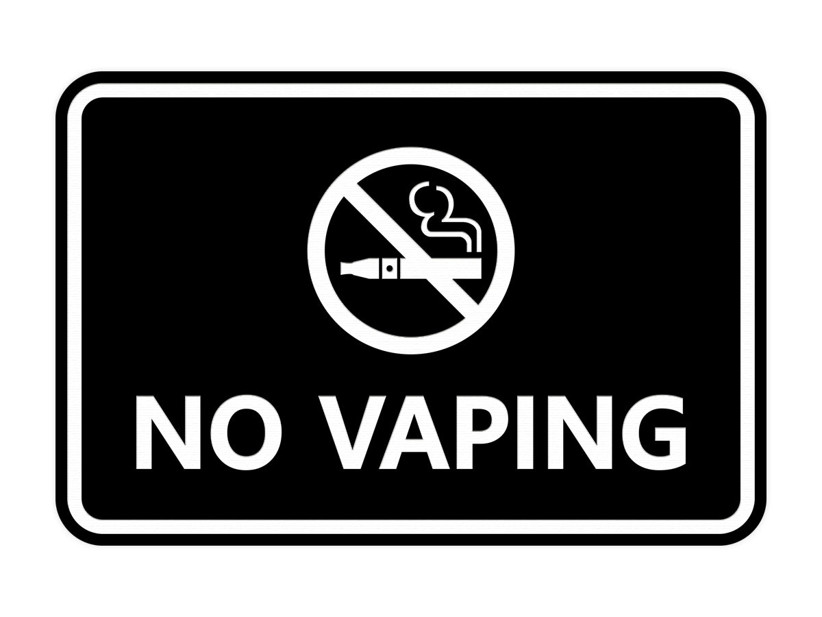 Classic Framed No Vaping Pacific Sign and Stamp Classic Framed No Vaping Pacific Sign and Stamp