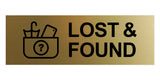 Basic Lost And Found Wall or Door Sign