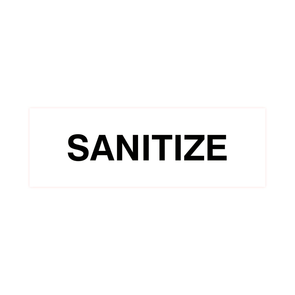 Basic Sanitize Sign