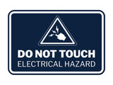 Signs ByLITA Classic Framed Do Not Touch Electrical Hazard Durable ABS Plastic Laser Engraved Easy Installation Wall or Door Sign