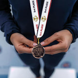 1st 2nd 3rd Place Shooting Stars Award Medals - 3 Piece Set (Gold, Silver, Bronze) Includes Ribbon