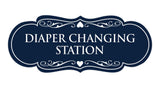 Designer Diaper Changing Station Sign