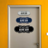 Signs ByLITA Designer Sip, Relax, Repeat: Wine Bar Durable ABS Plastic Laser Engraved Easy Installation Elegant Design Wall or Door Sign
