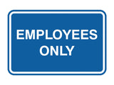 Classic Framed Employees Only Sign