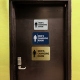 Signs ByLITA Classic Framed Men's Changing Room Wall or Door Sign