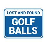 Classic Framed Lost And Found Golf Balls Wall or Door Sign