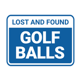 Classic Framed Lost And Found Golf Balls Wall or Door Sign