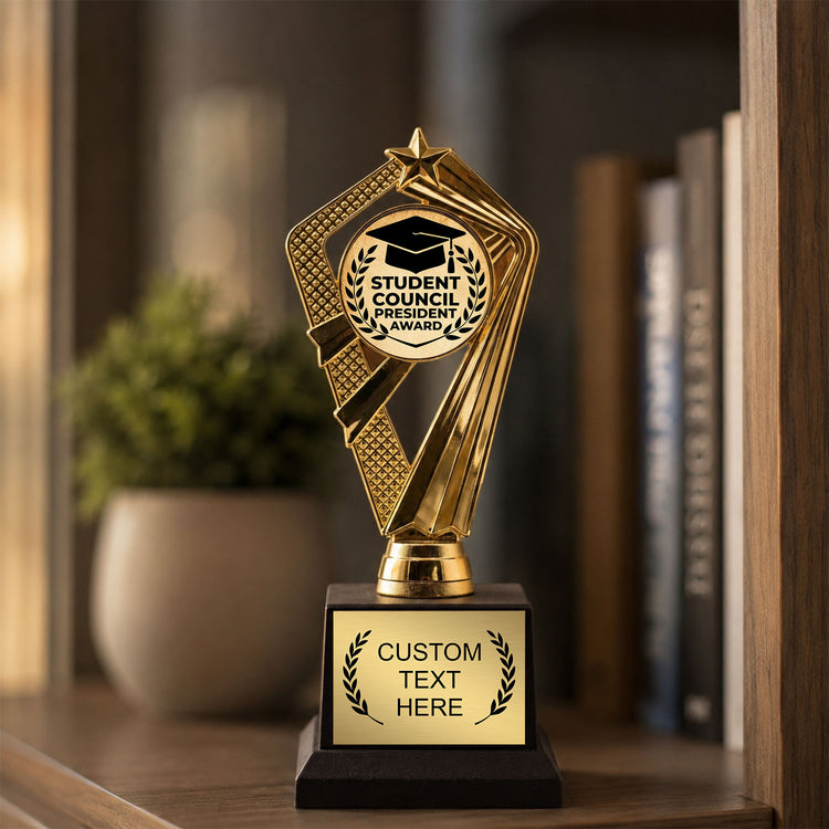 Student & Team Leadership Trophy Awards (President, Captain) - Engraved