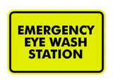 Classic Emergency Eye Wash Station Sign