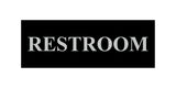 Basic Restroom Wall or Door Sign
