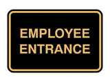 Classic Framed Employee Entrance Sign