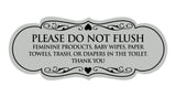 Designer Please Do Not Flush Etiqutte Sign