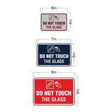Signs ByLITA Classic Framed Do Not Touch The Glass Wall or Door Sign