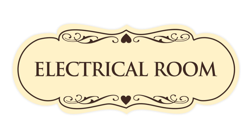 Designer Electrical Room Sign