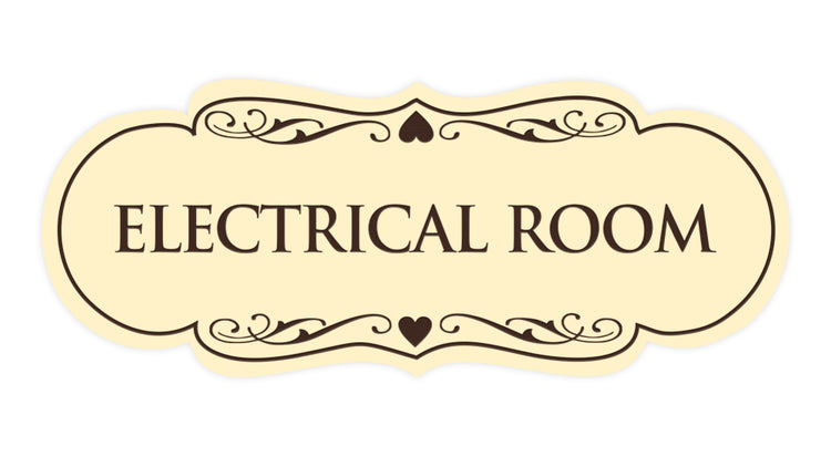 Designer Electrical Room Sign