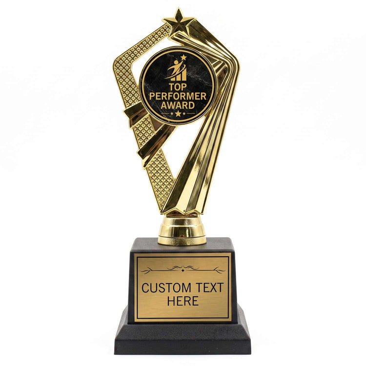 Employee Recognition Trophy Awards (Teamwork, Safety, Quality) - Engraved