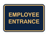 Classic Framed Employee Entrance Sign
